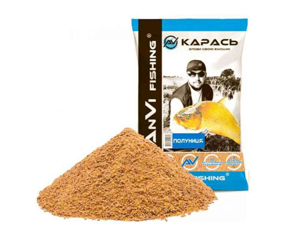 Принада для лову рибі Карась ПОЛУНІЦЯ 1 кг. ТМ ANVI-FISHING Solmir Київ - фото 1