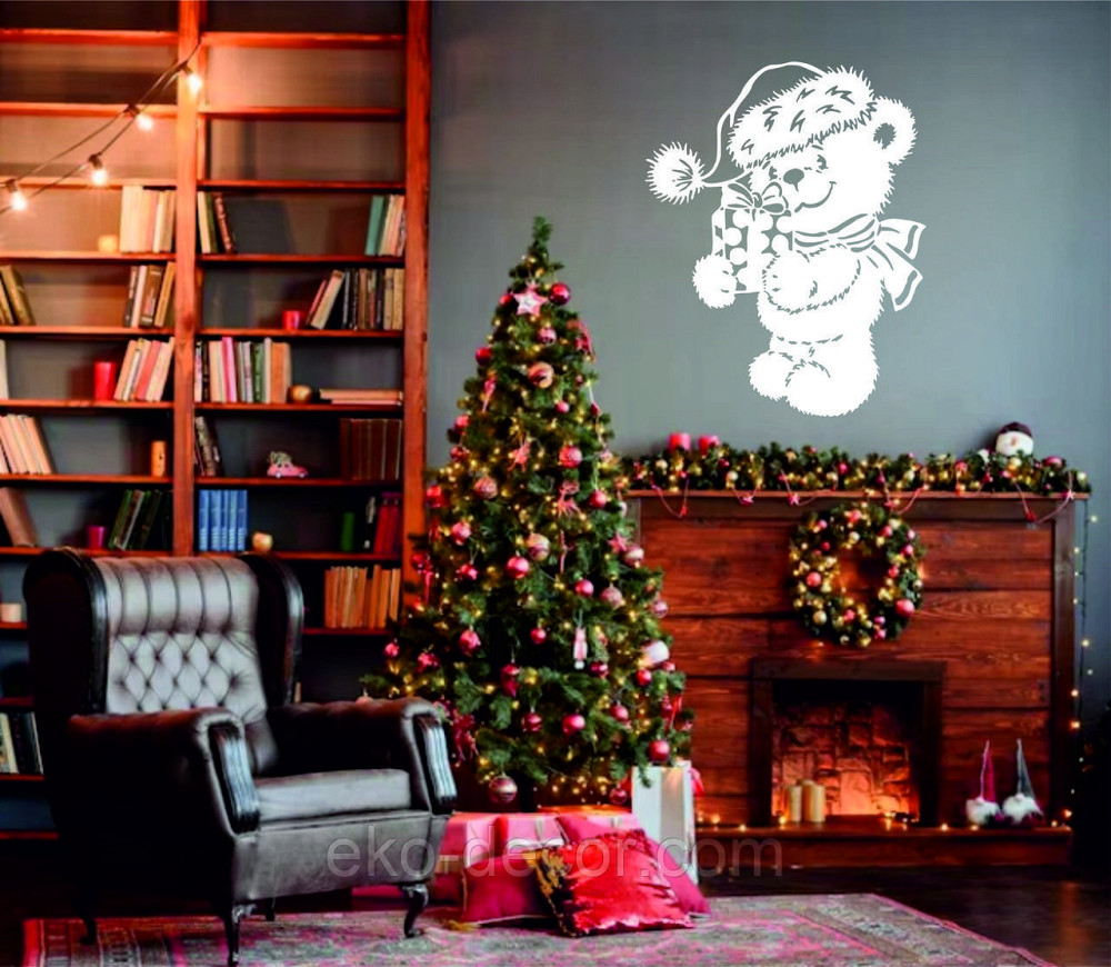 Декоративное настенное Панно «Новый год», Декор на стену 70*55 см Киев - изображение 4