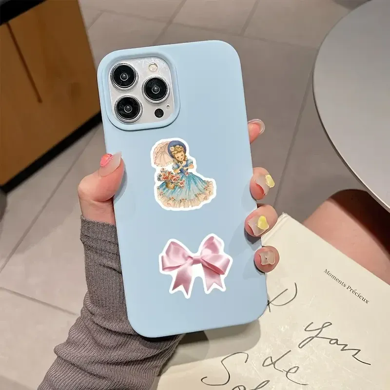 Набір вінілових стікерів рожеві естетичні 60 штук – наклейки для декору, щоденника, подарунків, блокнотів Київ - фото 5