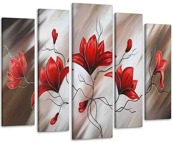 Модульная картина Абстракция Цветы Art-150_5 115x170 см Киев