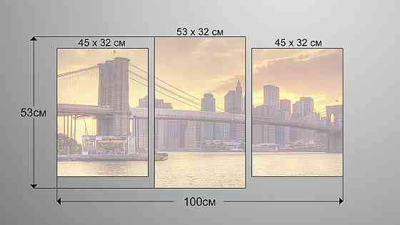 Модульна картина Місто Art-93_3 Київ