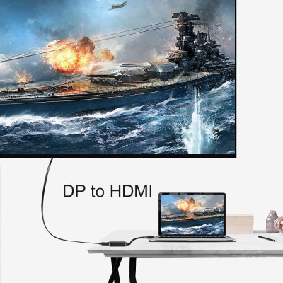Переходник DisplayPort Male to HDMI 4K Ultra HD Female ST-Lab (U-996-4K) Винница - изображение 2