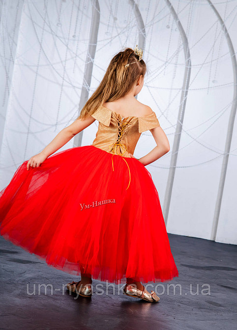 Красное платье пышное с блестками Кривой Рог - изображение 2