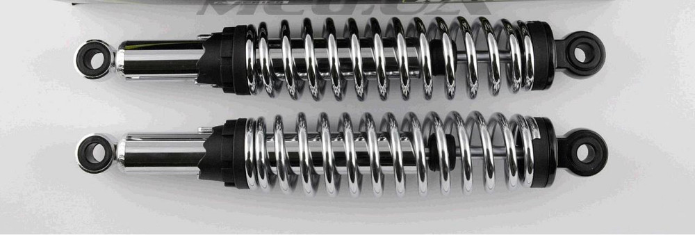 Амортизаторы (пара) мопед Дельта 34 см, регулируемые (хром) Мукачево - изображение 1