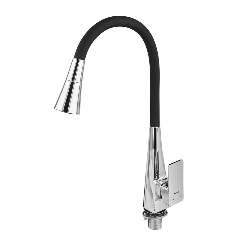 Кухонний змішувач MIXXUS ETNA 014-T NUT REFL.BLACK хром з чорним силіконовим виливом (MI8419) Харків - фото 7