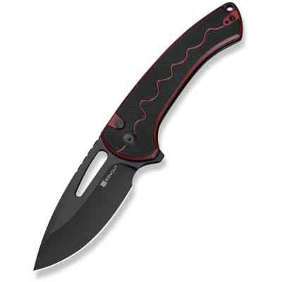 Нож Sencut Squiggy, Burgundy/Black G10, Darkwash (S24082A-3) Винница