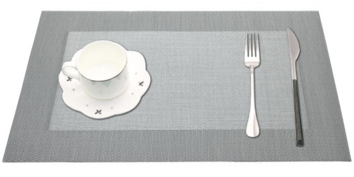 КИЛИМОК ДЛЯ СЕРВІРУВАННЯ СТОЛУ СІРИЙ З КАЙМОЮ 45 Х 30 СМ МОНО (ШТ) 4219 ABA-OPT Одеса - фото 1