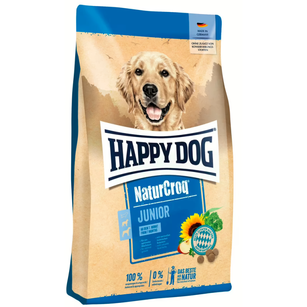 Сухой корм Happy Dog NaturCroq Junior для молодых собак средних и крупных пород от 7 месяцев, 4 кг Винница - изображение 1