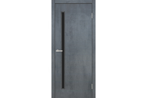 Міжкімнатні двері Оміс Гармонія ЧС Цемент темний 700х2000 мм Київ