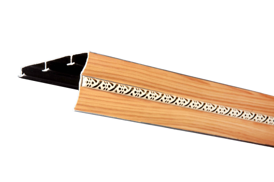 Алюмінієвий карниз до стіни потрійний БР-03 Сосна Бровари