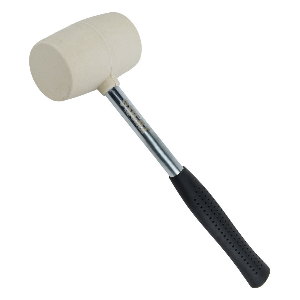 Sigma Киянка резиновая белая 225г металлическая обрезиненная рукоятка SIGMA (4317401) Коломия - фото 4