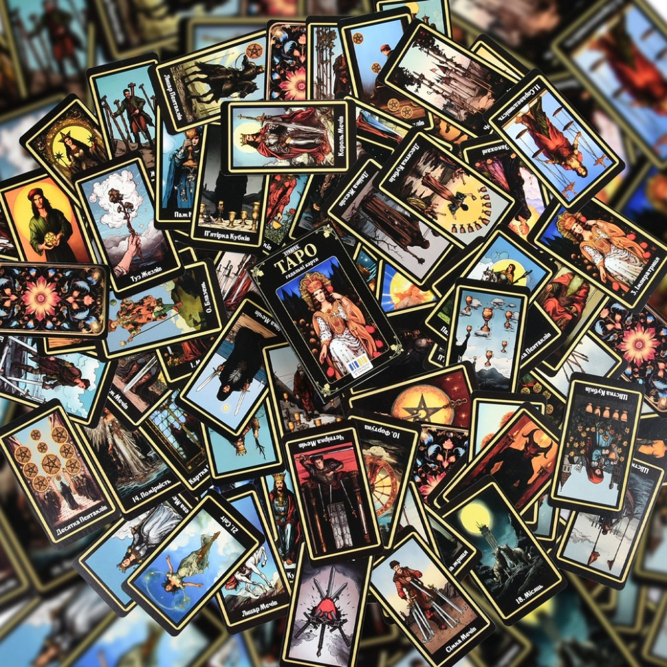 Гадальные карты Таро 30689 карточка со ссылкой на инструкцию 78 штук Винница - изображение 5