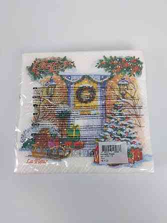 Новогодняя салфетка (ЗЗхЗЗ, 16шт)  La Fleur 