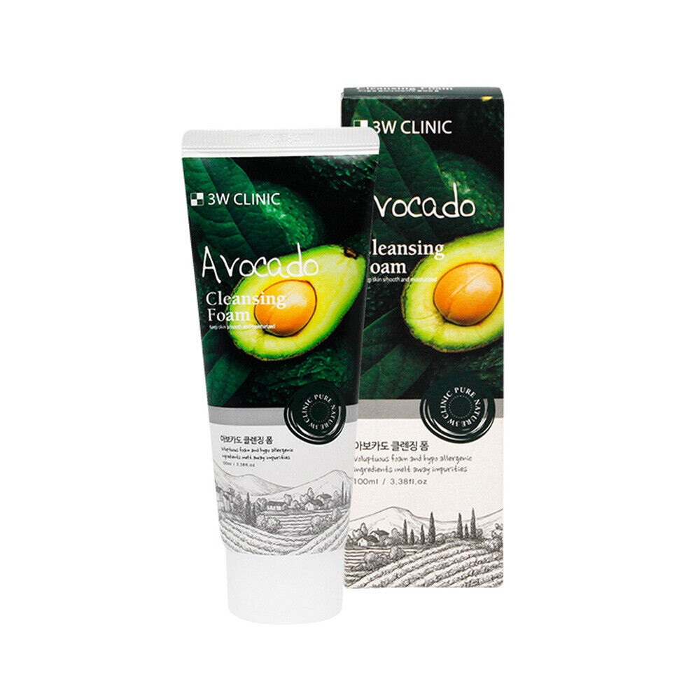 Пінка для вмивання Avocado Cleansing Foam 3W Clinic 100 мл Київ - фото 2