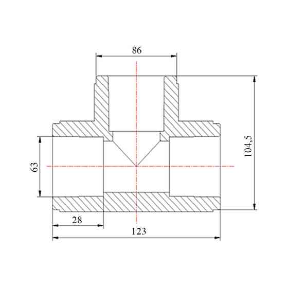 Тройник PPR Blue Ocean 63 Київ