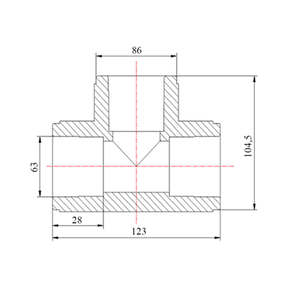 Тройник PPR Blue Ocean 63 Київ - фото 2