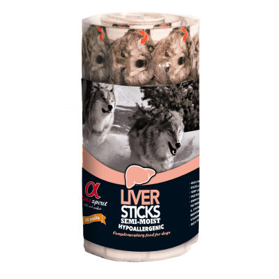 Ласощі для собак Alpha Spirit DOG Sticks Liver напіввологі з печінки, палички 160 г (8437013576598) Вінниця - фото 1