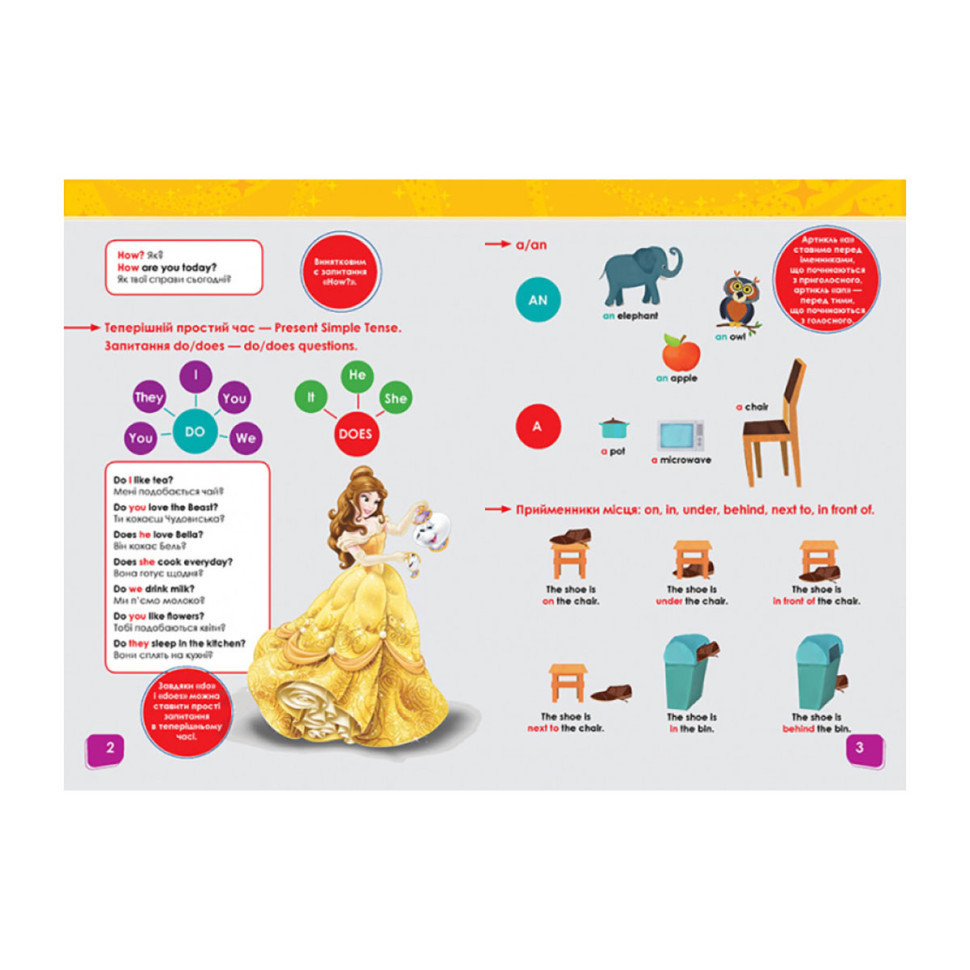 Дісней. Увага! Англійська. Принцеса Ранок 957001 Книга 1 Вінниця - фото 5