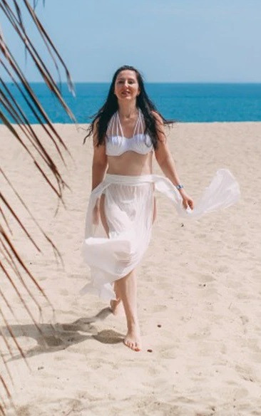 Юбка для пляжа женская универсальный белый Киев - изображение 2