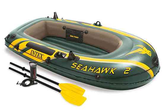 Двухместная надувная лодка Intex 68347 Seahawk 2 Set Киев
