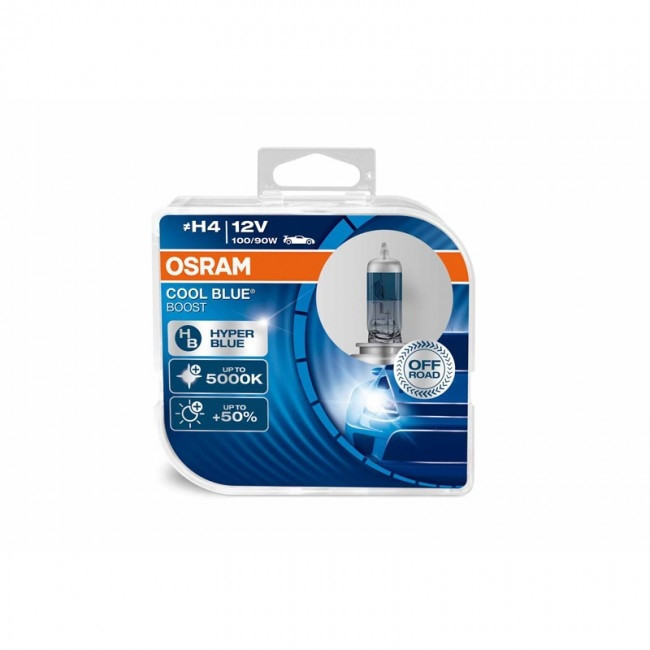 Комплект галогенових ламп OSRAM H4 62193CBB-HCB Cool Blue Boost 100/90W 12V P43T (2 шт) Харків - фото 3