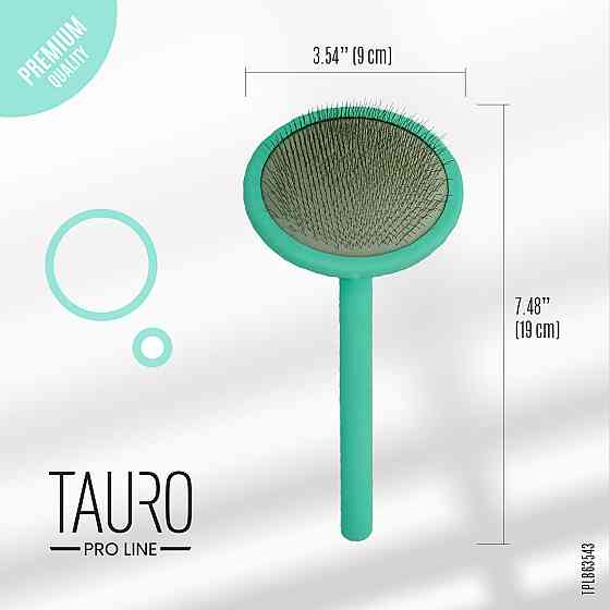 Tauro Pro Line Щітка дерев'яна кругла, зубці 11 мм, м'ятна, M, 9 х 19 см Киев