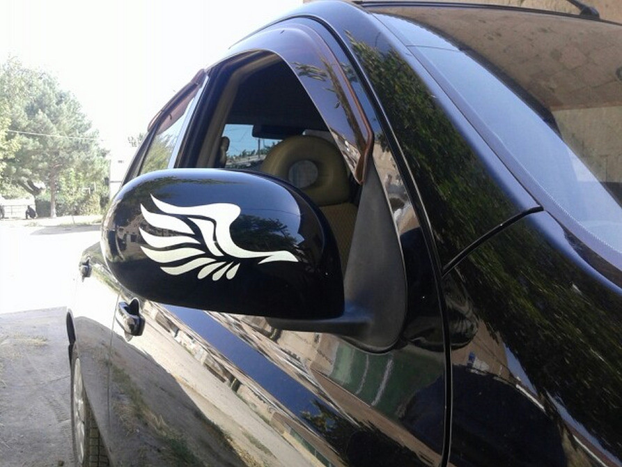 Наклейки Крылья на зеркала заднего вида светоотраж Киев - изображение 6
