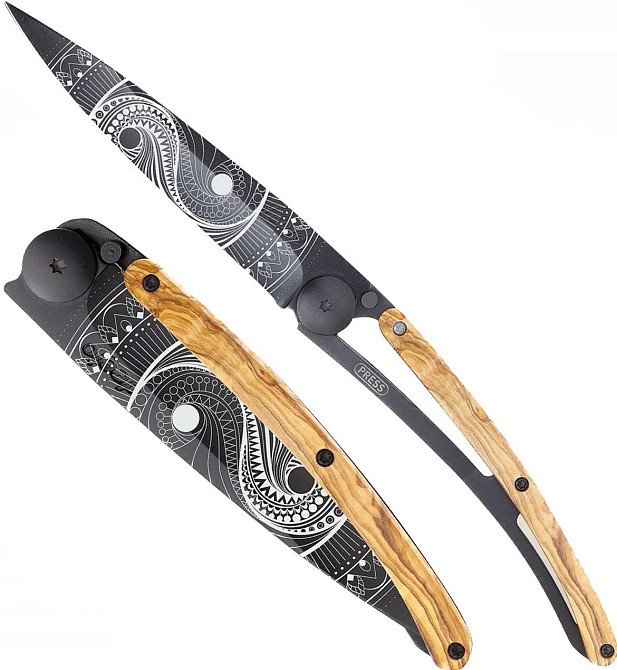 Универсальный Складной Нож с лазерной гравировкой Инь и Янь Deejo 