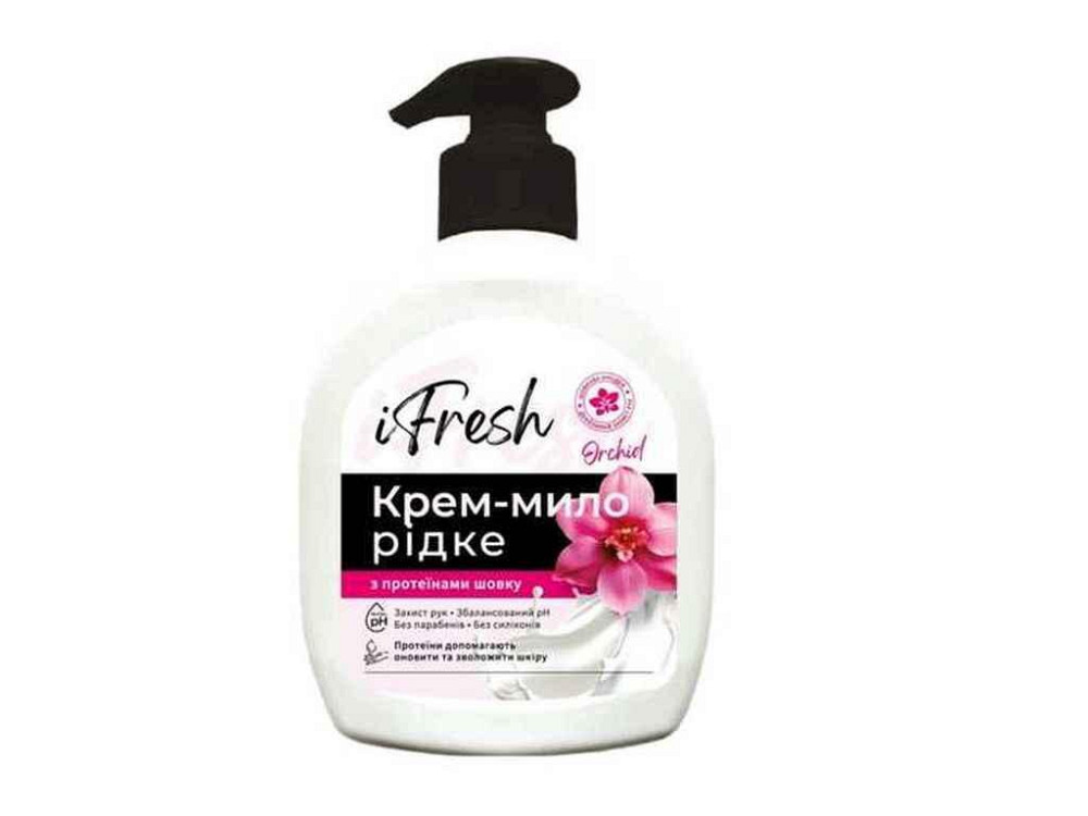 Крем-мило рідке 300мл Оrchid з прот. шовку ТМ IFRESH Київ - фото 1