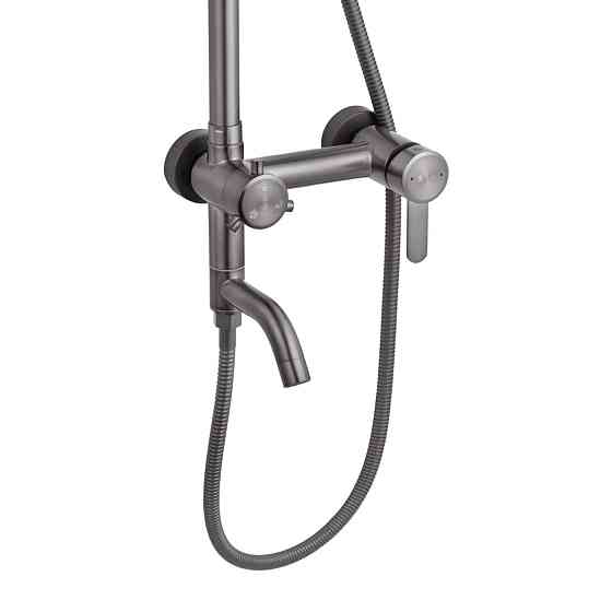 Душова система настінного монтажу Agua Elposo — INOX064AM з виливом, графіт Київ