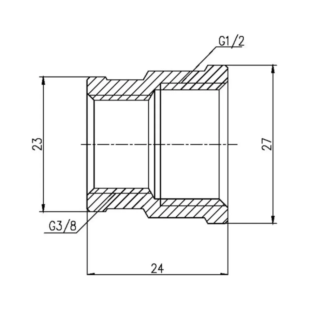 Муфта редукційна Thermo Alliance Forte 1/2"х3/8" ВВ SF357159 Київ - фото 7