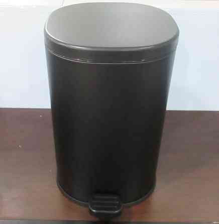 Відро для сміття з плавним закриттям овальне Zerix Prime-TC0105 Black 5л колір чорний (ZX5902) Київ