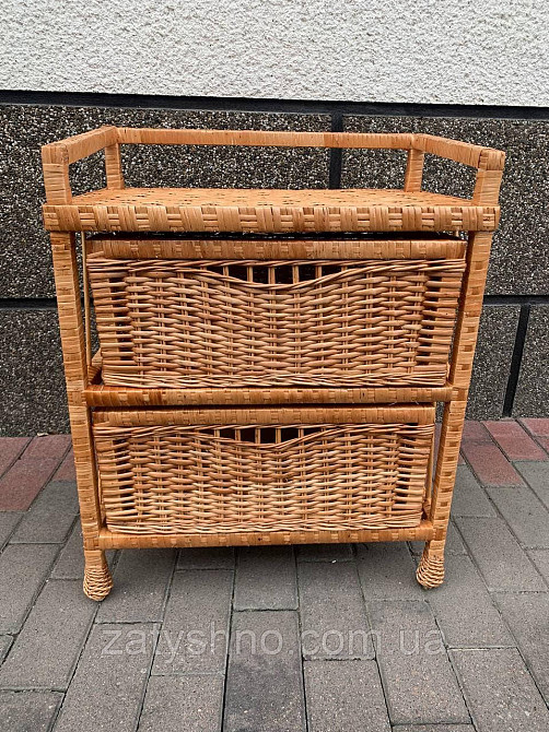 Комод плетеный с 2 шухлядами из лозы Киев - изображение 2