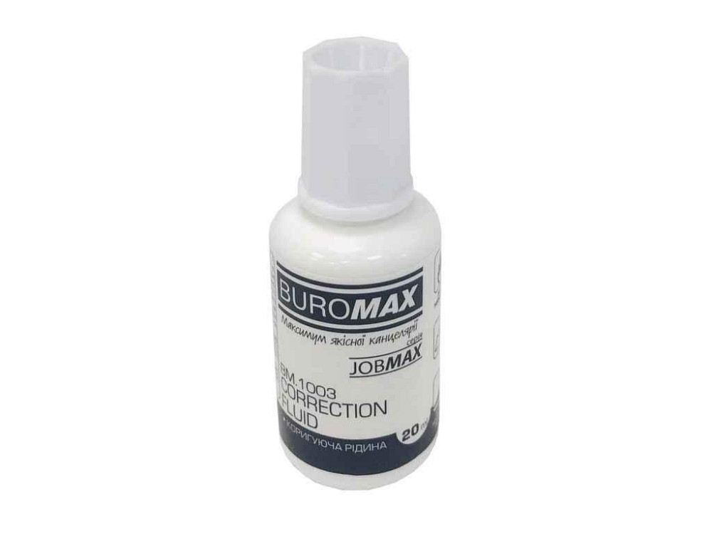 Корегуюча рідина з пензликом 20 мл, JOBMAX BM.1003 ТМ Buromax Київ - фото 1