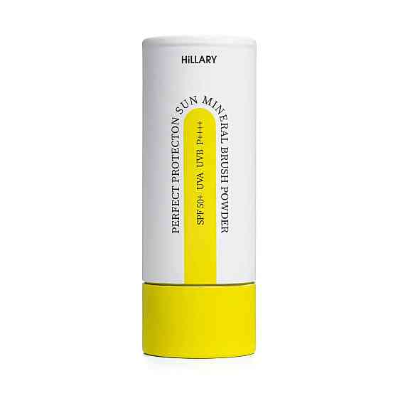 Солнцезащитная минеральная пудра прозрачная с SPF 50+ Perfect Protection Sun Mineral Brush Powder Sheer Matte Hillary 4 г Винница