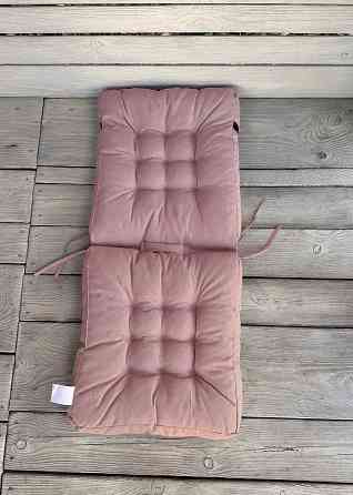 Подушка для стільців (50x120х8 см) подвійна Decorator Мальмо колір пудровий 84-125 Київ