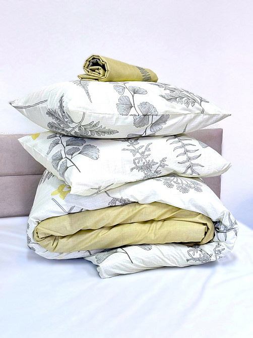 Ecotton Комплект постільної білизни Ecotton полуторний 150х215 см Польові квіти на білому 24305 Коломыя - изображение 2