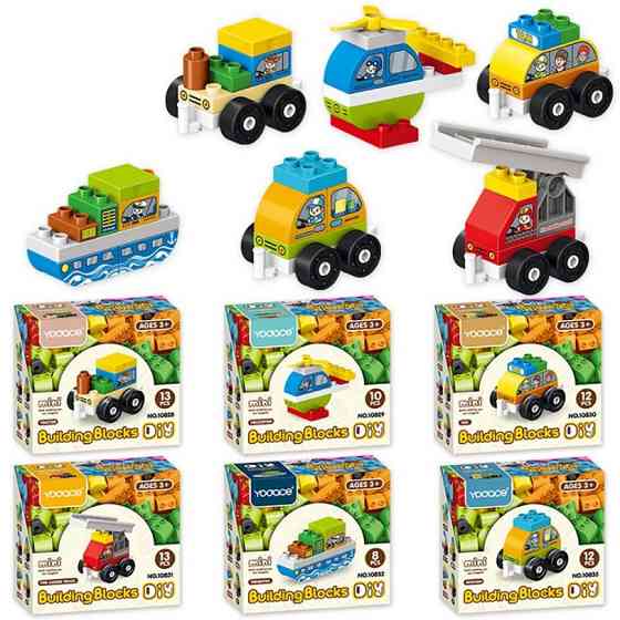 Конструктор DIY Toys Городской транспорт-2 в ассортименте, CJ-3978804 (6896101) Киев