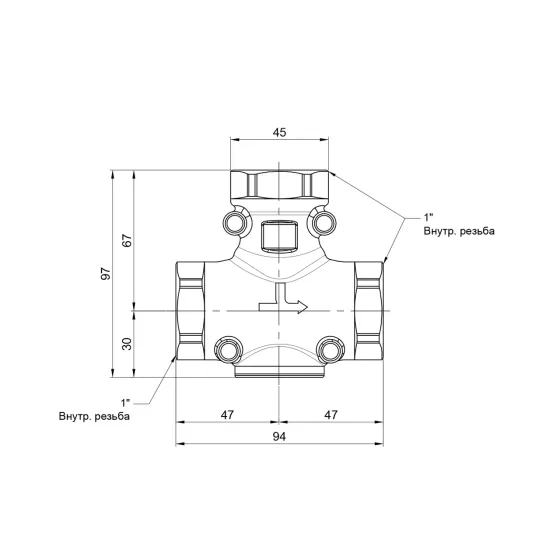 Антиконденсаційний клапан Icma 1" 60 °C No133 Київ