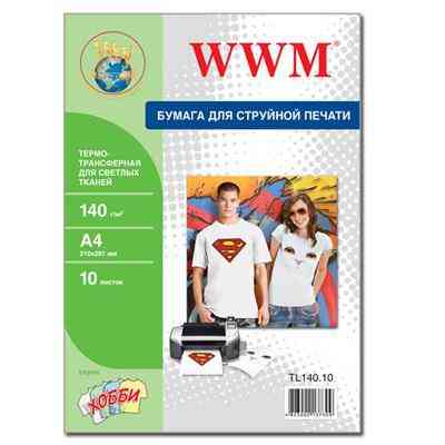 Фотобумага WWM A4 Termotransfers/White (TL140.10) Винница