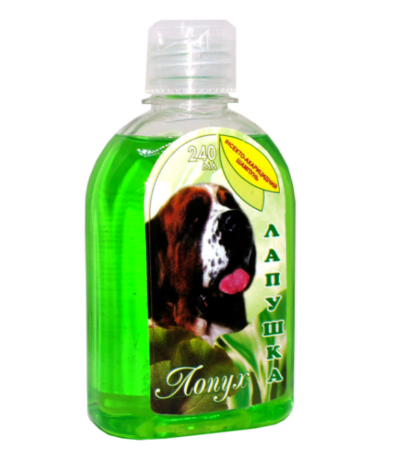 Шампунь "Ляпушка" - "Лопух" зміцнення шерсті для собак, 240 мл (Круг) Вінниця - фото 1