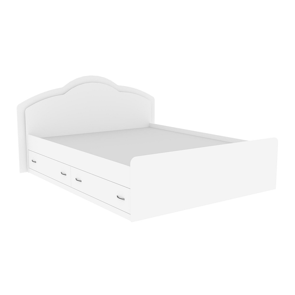 Кровать Диана двуспальная с 2-мя ящиками, Белый, 2048х1610х1030 Львов - изображение 2