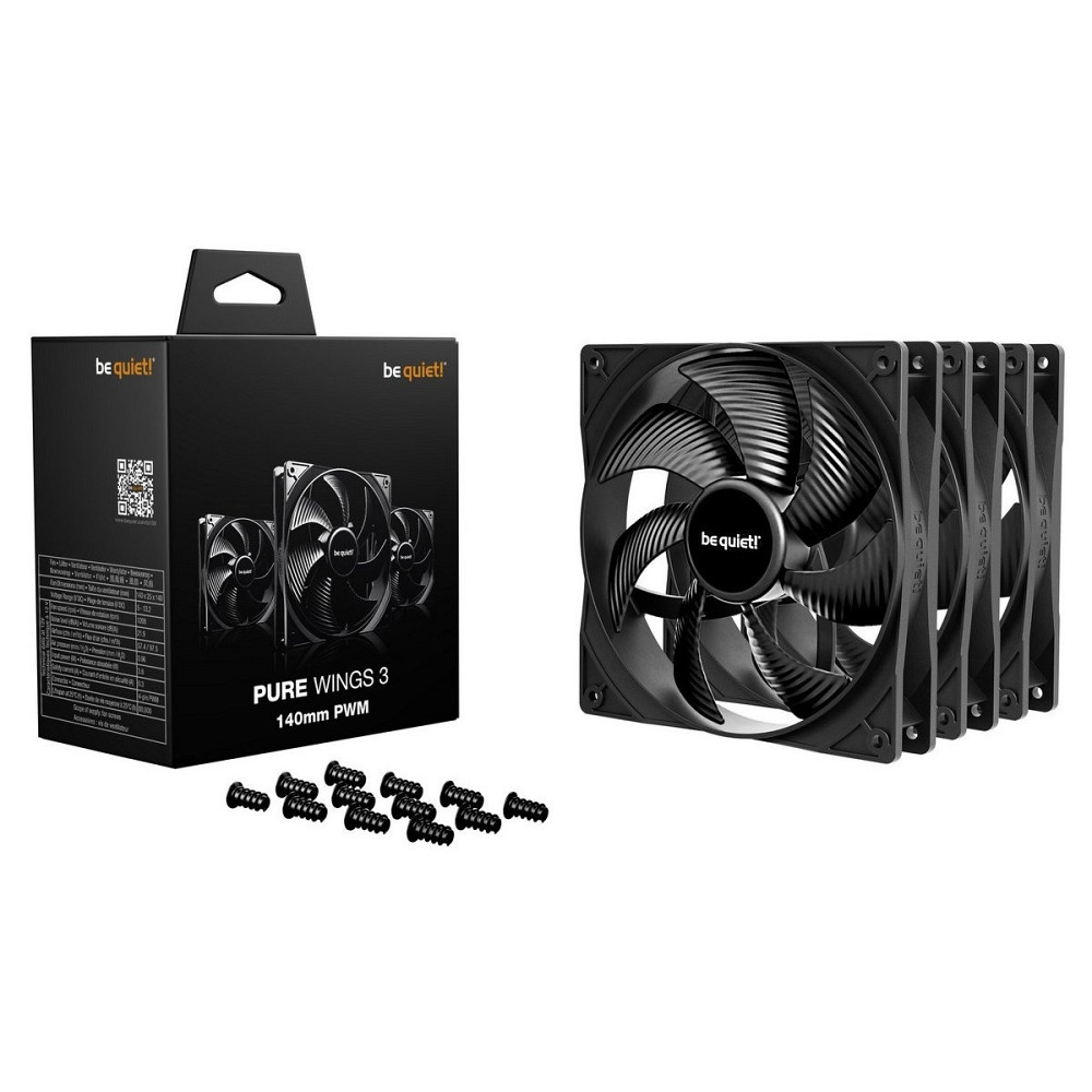 Вентилятор be quiet! Pure Wings 3 140mm PWM 3-Pack Black (BL139) ( 29420 ) Харьков - изображение 4