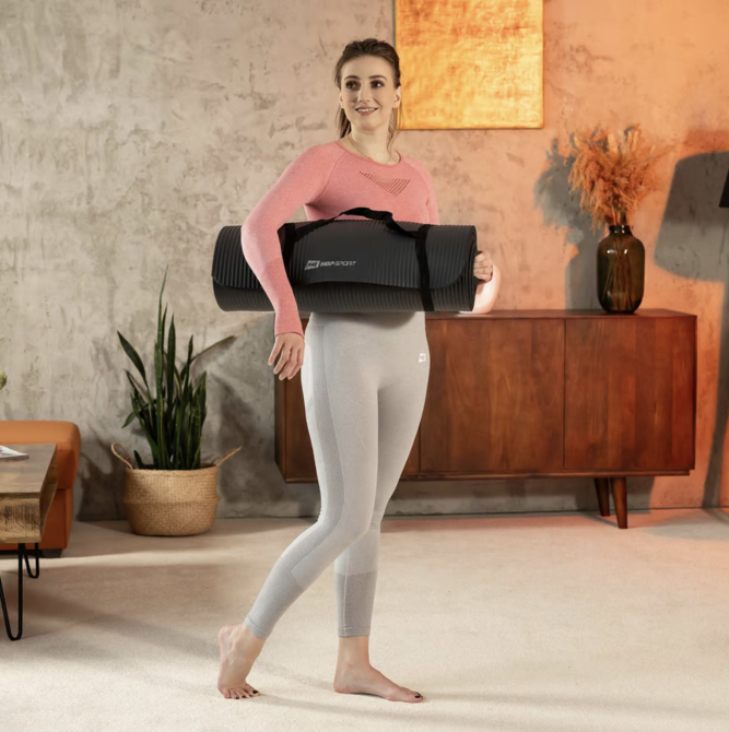 Колрик для йоги Hop-Sport HS-NB010GM NBR 1см черный Киев - изображение 5