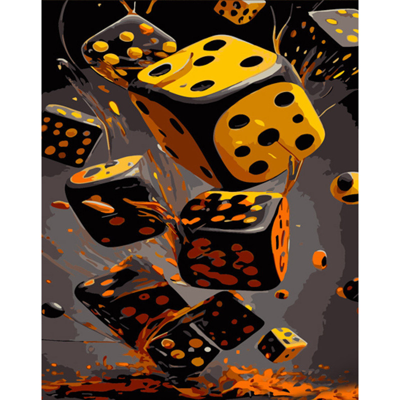 Набір для розпису по номерах Щасливе число Strateg розміром 40х50 см (DY388), шт Київ - фото 1