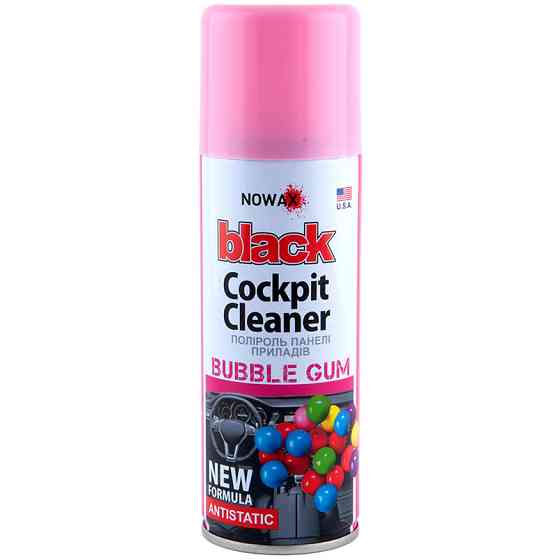Поліроль для панелі приладів Nowax Cockpit Cleaner Spray Бабл Гам, 450мл Львів