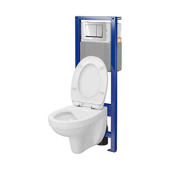 КОМПЛЕКТ С44: ІНСТ СИС-МА SYSTEM 40 MEХАН+ CERSANIA 414 з дюр сид LIFT+ кнопка змиву ENTER II хром (000031134) Київ