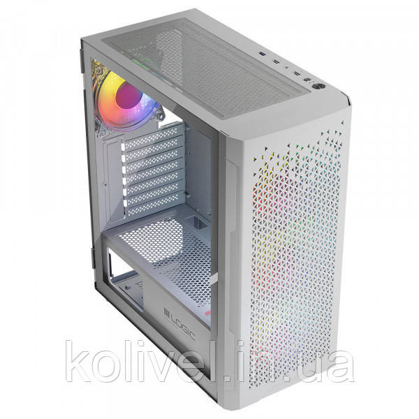 Корпус LogicConcept ARAMIS MESH+GLASS ARGB fans 4x120mm WHITE без БЖ ATX (AT-ARAMIS-20-0000000-0002) Киев - изображение 9