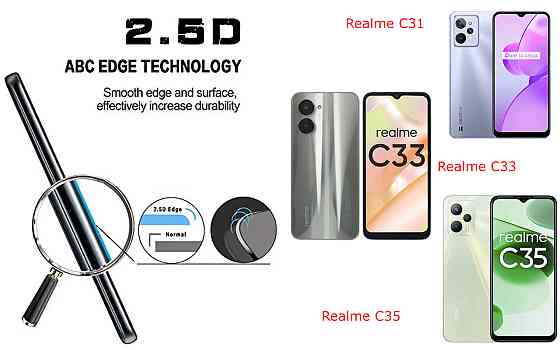 Захисне скло ArmorGlass для Realme C31, Realme C33, Realme C35 – стійке до подряпин та ударів Київ