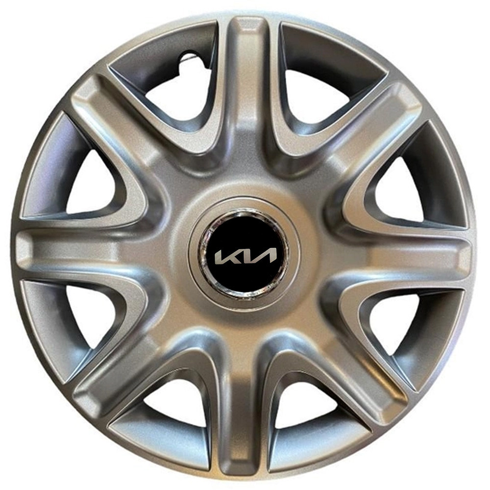 Автомобильные модельные колпаки R15 Kia NEW 332 4шт, SJS, серебристые Киев - изображение 1